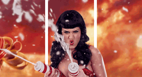 Katy Perry squirting whipped cream