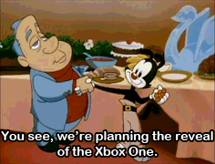 Xbox One. Real Talk? Animaniacs is the best cartoon ever.. 