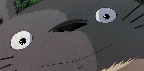 totoro smiling