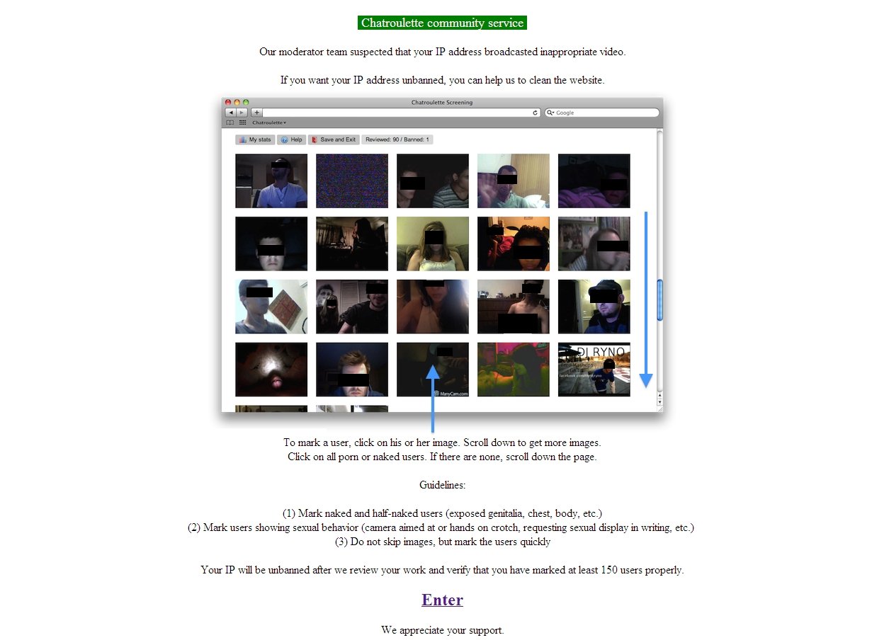 How to get Unbanned from chatroulette.? - Yahoo! UK & Ireland Answers