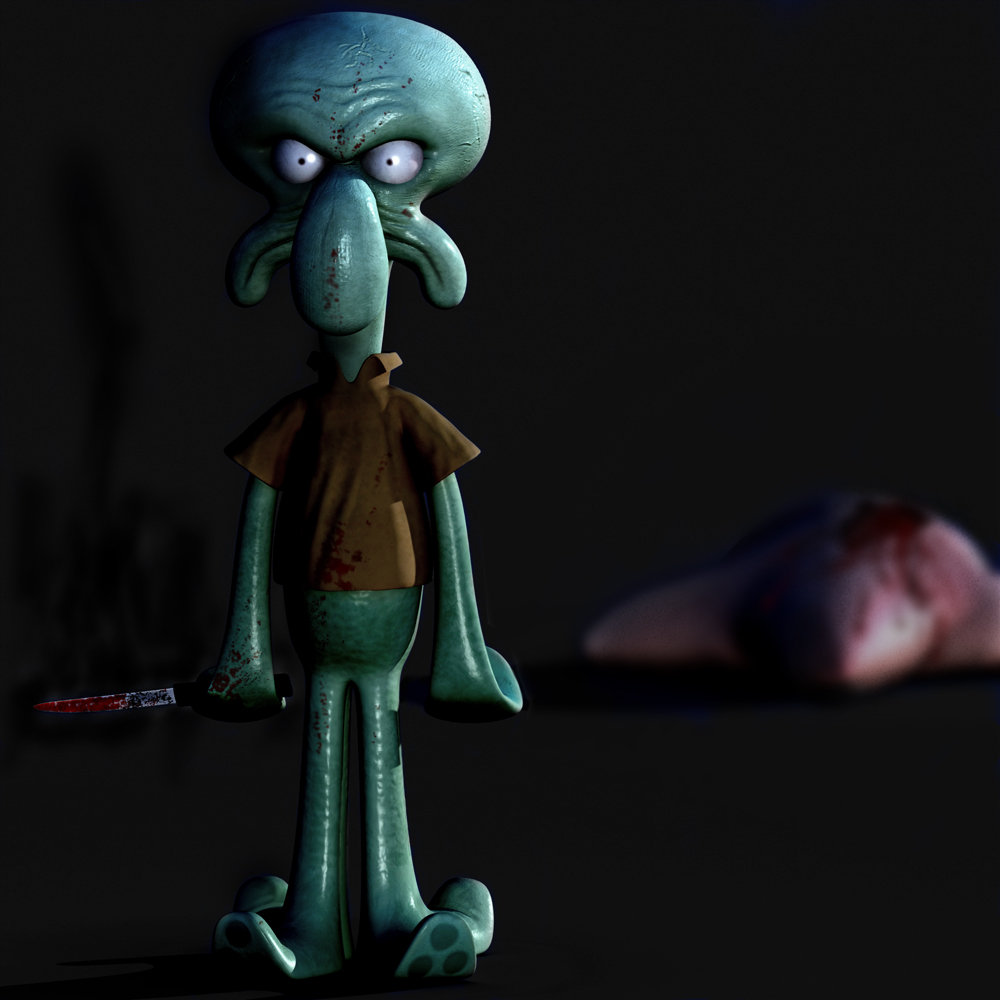 scary squidward story