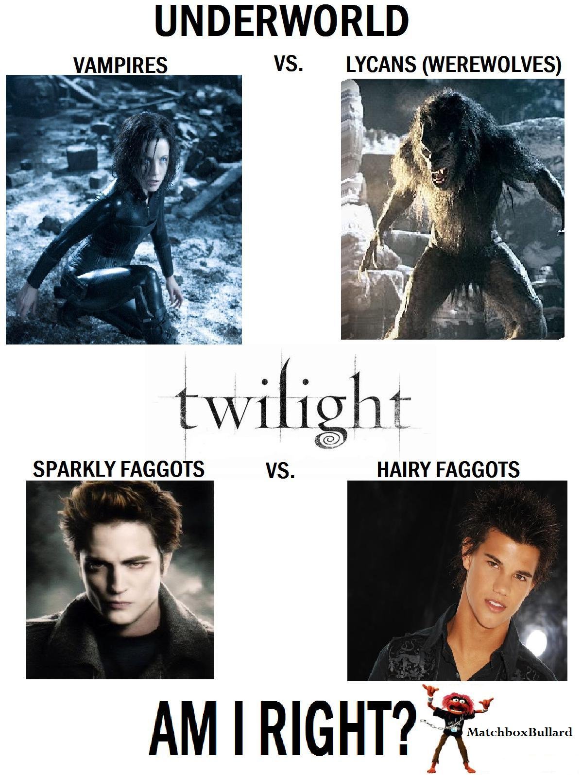 Vampires Vs. Werewolves