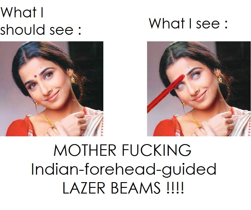 Indian Women Red Dot Joke