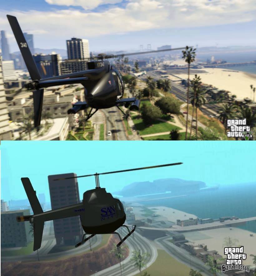 Confronto: Grand Theft Auto San Andreas