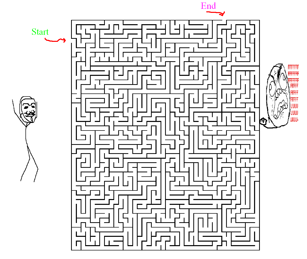 The nearly Impossible Maze