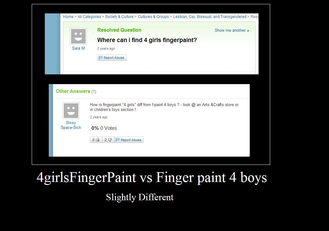 4 Girls 1 Finger Paint where do i find the video? fred says – reply to this...