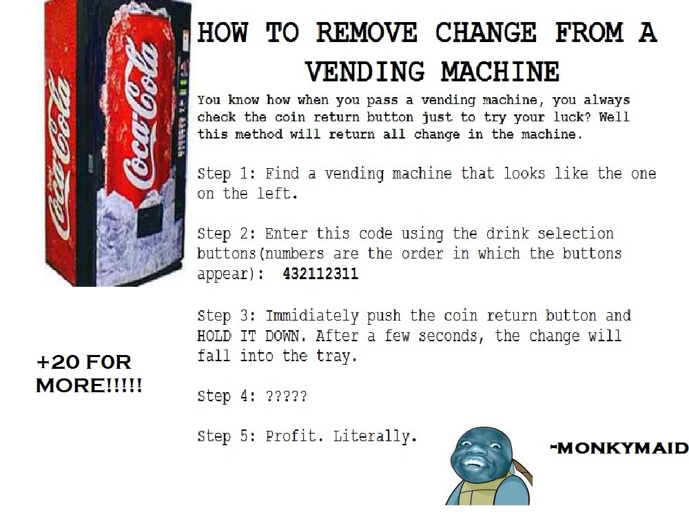 soda machine hack!