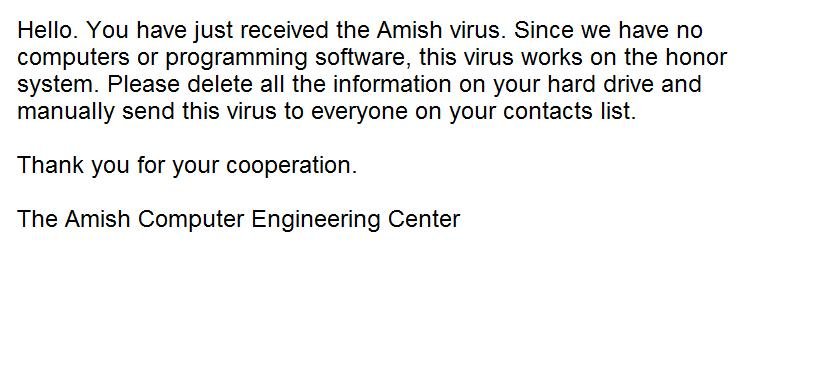 Amish Virus