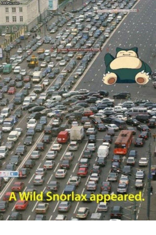 a wild snorlax appears