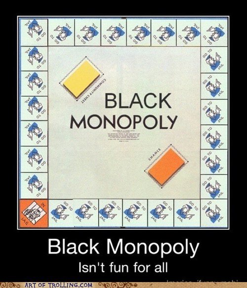 Black Monopoly Board