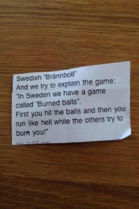 burned balls