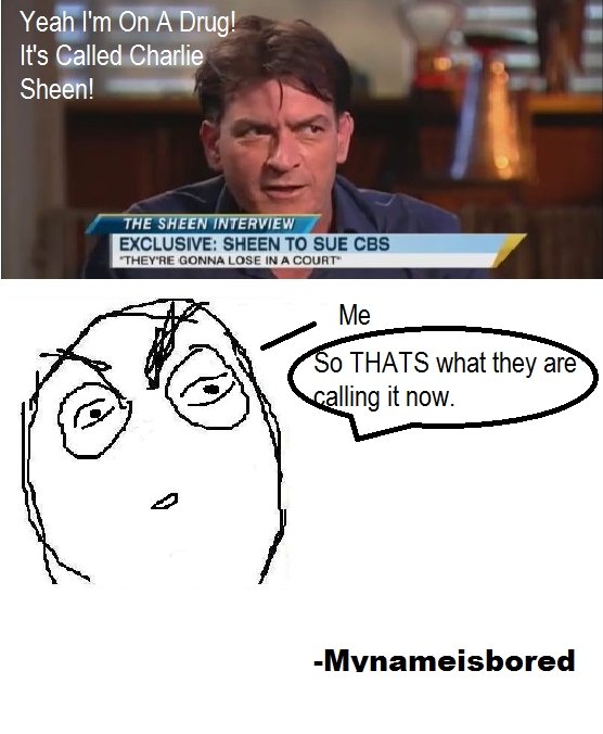 charlie sheen. some oc i thought of, idk i thought it was funny.