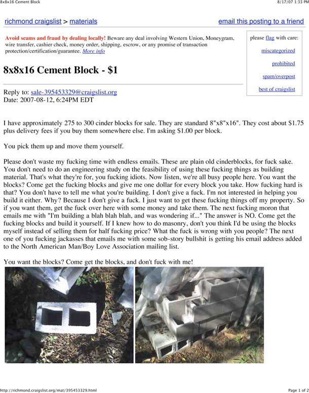 Best Craigslist Ad Ever Phish Discussion Topic On Phantasy Tour