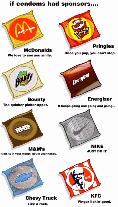 Fast Food Quotes Funny on Fast Food Condoms  Mmmm I M Loving It