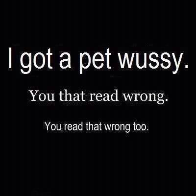 Pet wussy