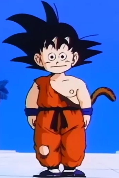 #115. this is from when Goku is trying to emulate popo (hence the eyes) whe...