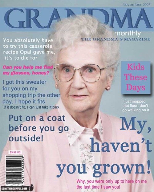 Image result for grandma magazine