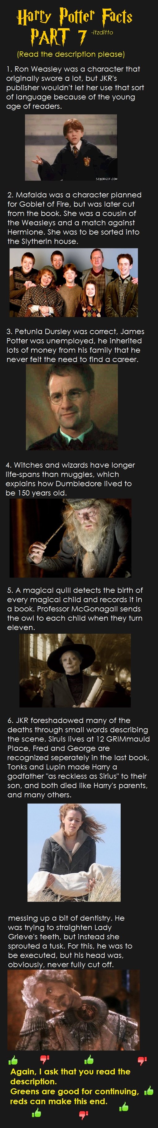 Harry Potter Fakten