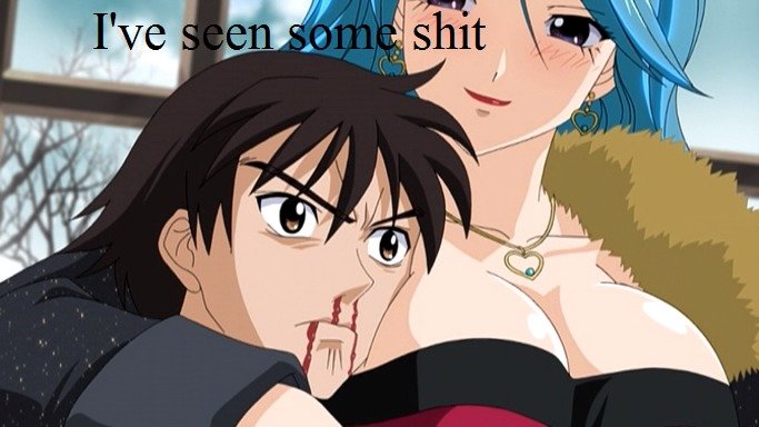 I've seen some shit. yeah Rosario+Vampire... have you ever been pressed up to such a glorious rack, that your nose starts bleeding uncontrollably?