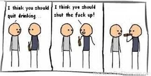 Image result for i think you should quit drinking cartoon