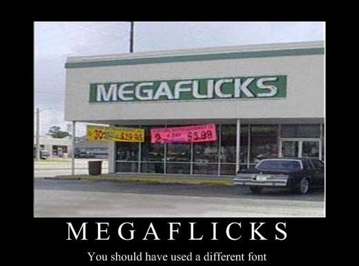 Megaflicks Sign