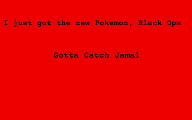 Black Ops Pokemon