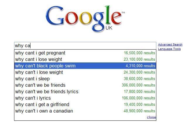 black people google