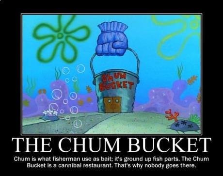 funny right childhood chum bucket spongebob cannibalism ruin ruined