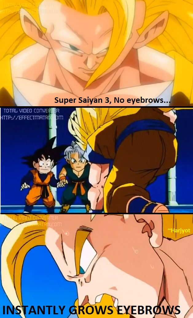Why DBZ's Super Saiyan 3 Is Missing Eyebrows