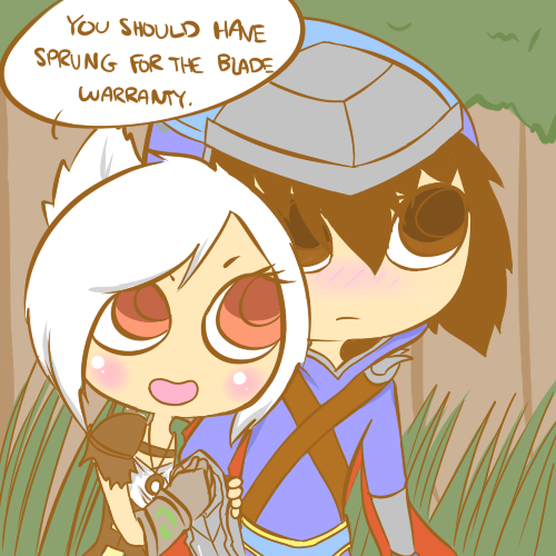 Talon And Riven Sitting In A Tree