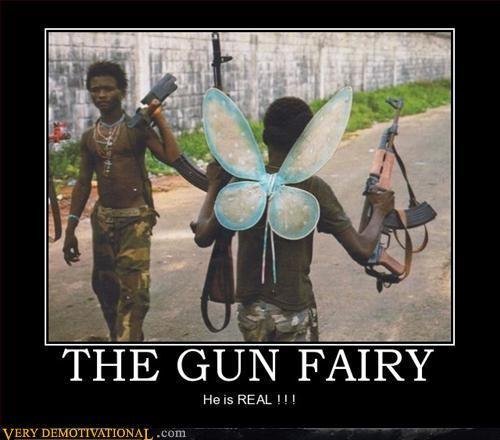 the gun fairy.... . Hels REAL I I I. Africa is slowly becoming the new Japan.