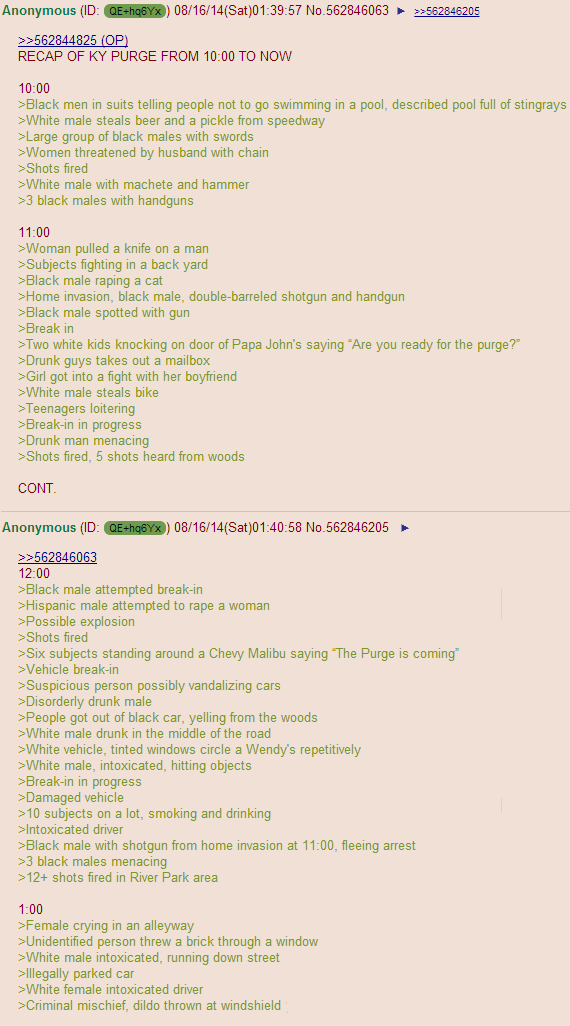 The Louisville Purge (According to /b/)