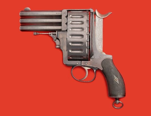 three barrel revolver