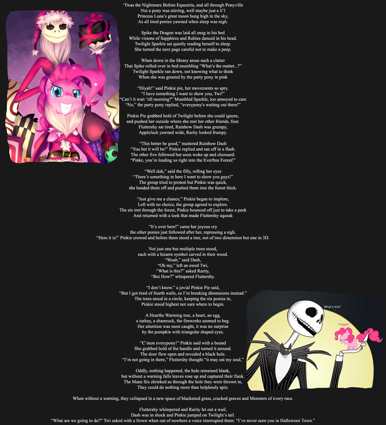 Twas the Nightmare Before Equestria. Poem was written by me Inspired ...