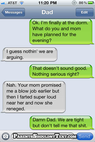 parents texting