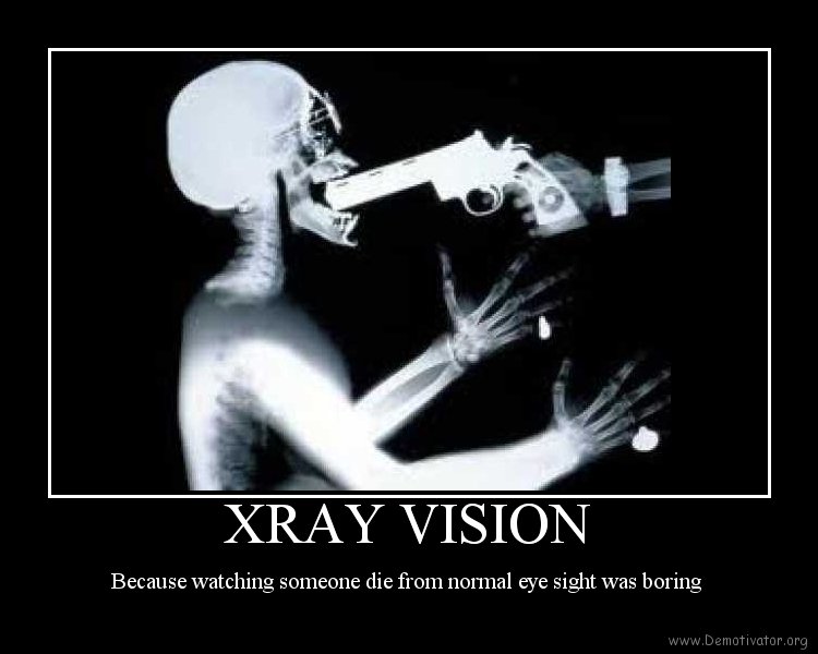 man of steel xray vision