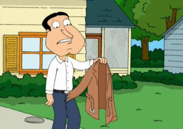 Quagmire runs credit card through stripper