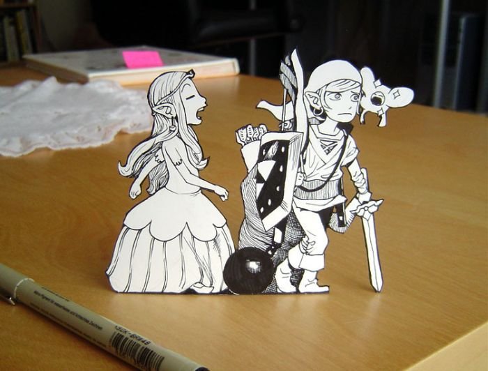 paper figurines art