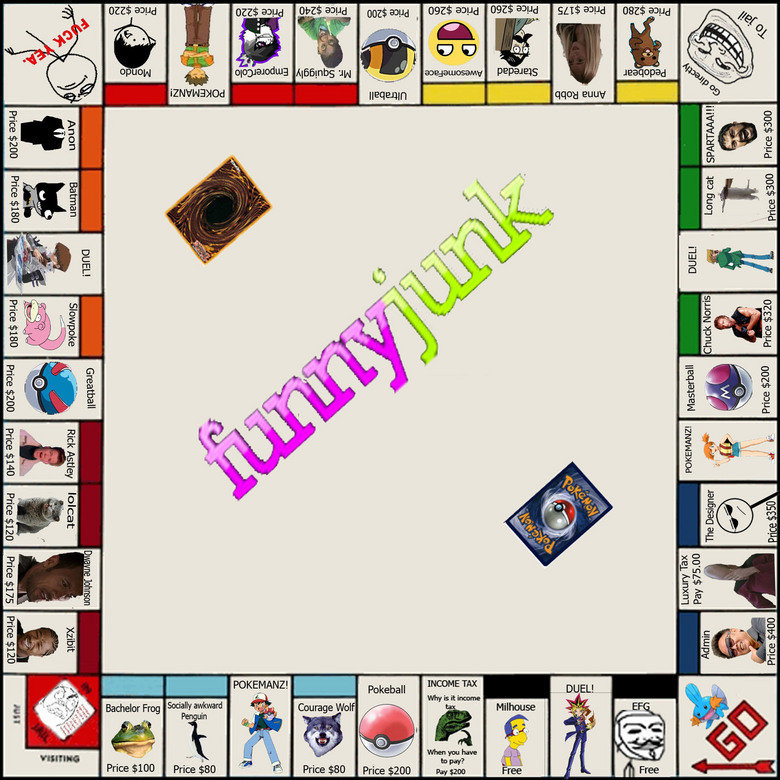 Black Monopoly Board