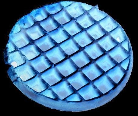 blauwe wafel