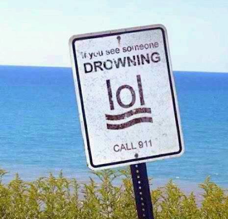 Drowning Sign