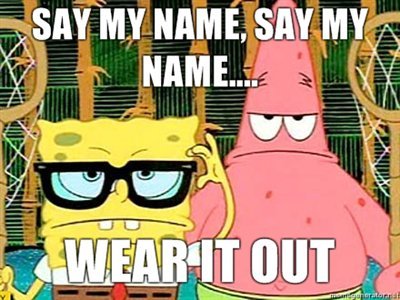 Spongebob Name Tags