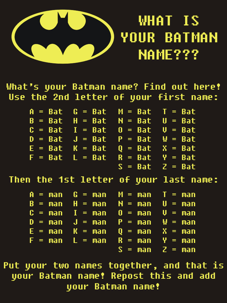 Batman Name