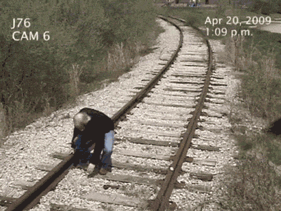 Gory Gif Of Man Being Hit By A Train Find funny gifs, cute gifs, reaction gifs and more. gory gif of man being hit by a train