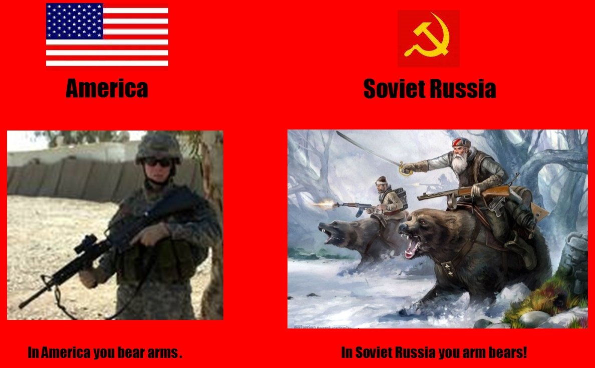 America Soviet Russia.