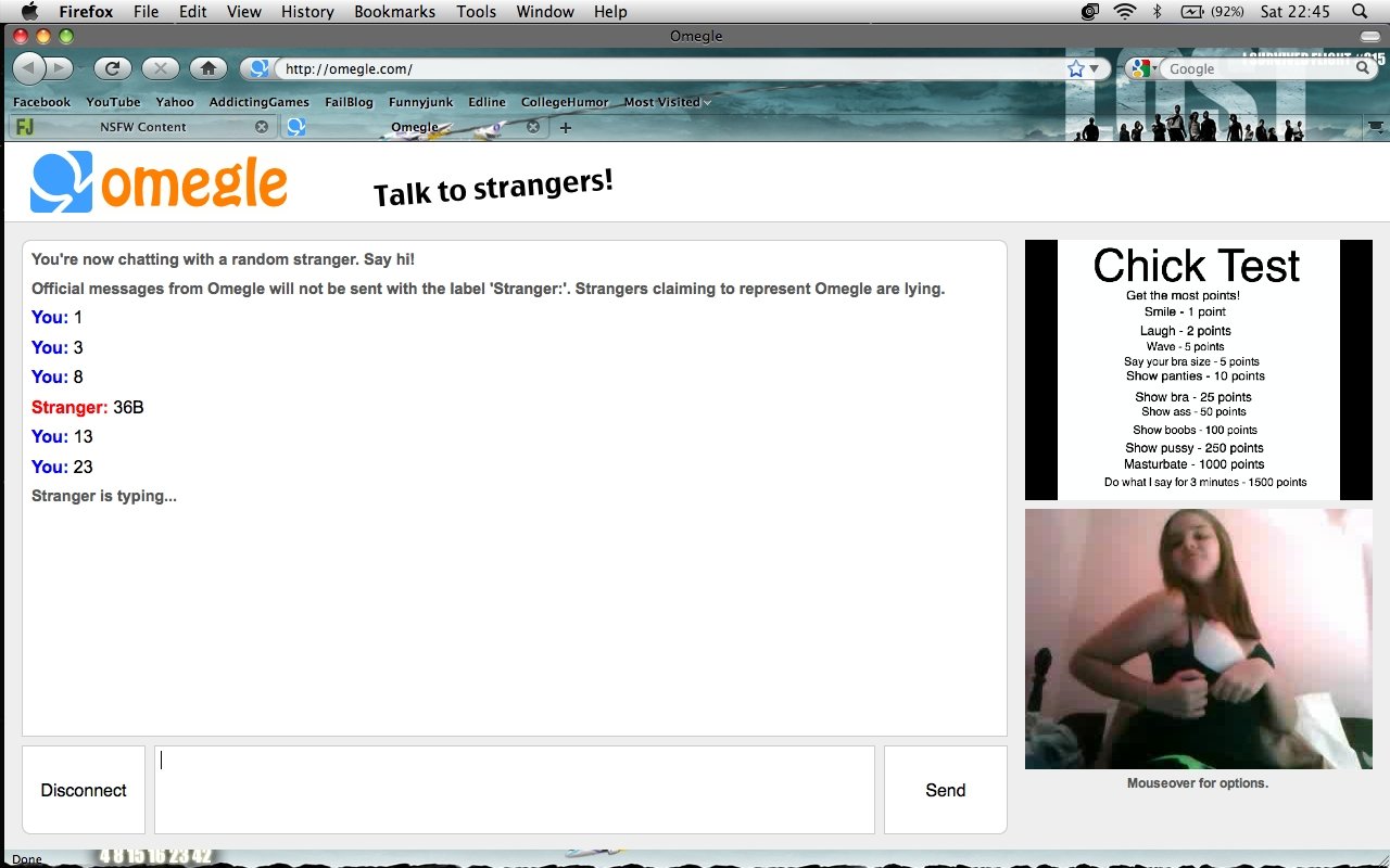 Flash omegle.