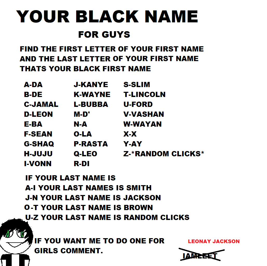 your-black-name