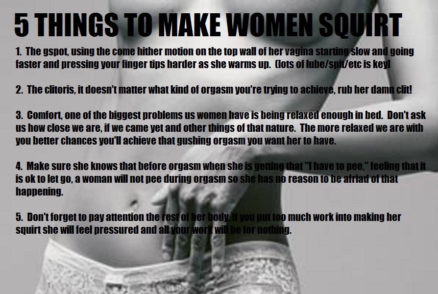 How To Make A Girl Sqirt