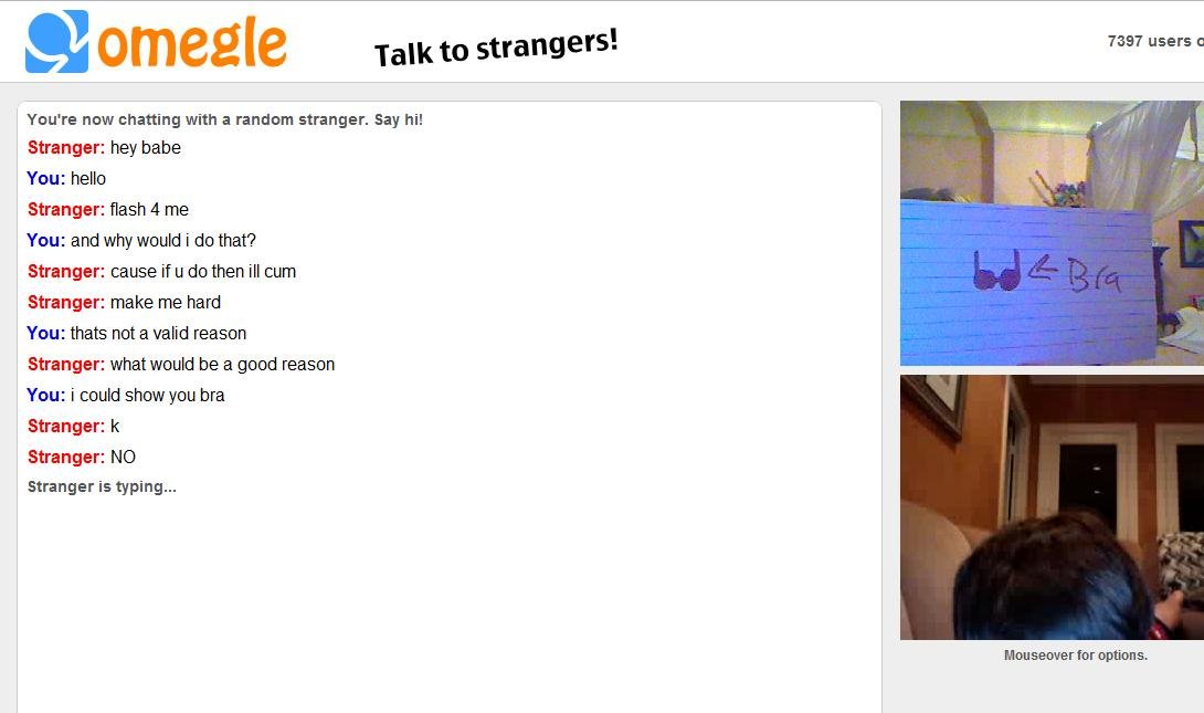 Omegle people on Omegle: Text