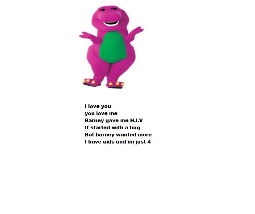 I Love You Barney Song Lyrics